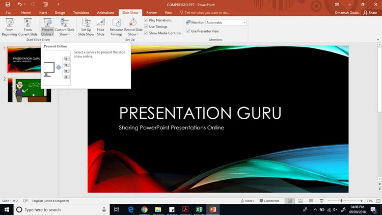 using the office presentation service